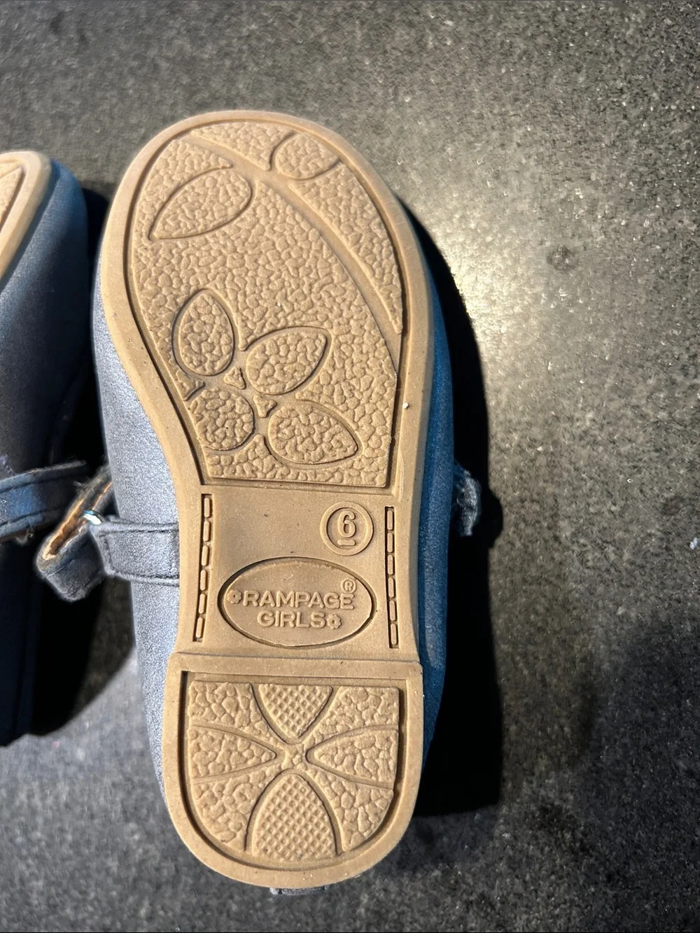 Gymboree Girls' Blue Mary Jane Flats with Heart Studs